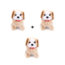 Cachorrinho de Pelúcia Pula Anda Late e da Cambalhota