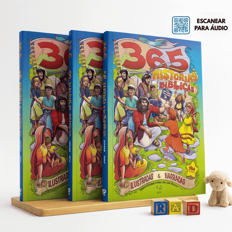 Bíblia 365 Histórias Bíblicas Narradas Histórias Interativas E Divertidas Para Crianças