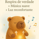 Pelucia Capivara Respira Musical Sons Para Dormir Luz Soneca