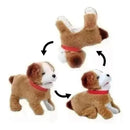 Cachorrinho de Pelúcia Pula Anda Late e da Cambalhota