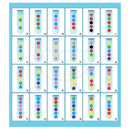 Tubo de bolinhas coloridas montessori