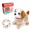 Cachorrinho de Pelúcia Pula Anda Late e da Cambalhota