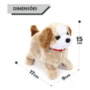 Cachorrinho de Pelúcia Pula Anda Late e da Cambalhota