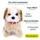 Cachorrinho de Pelúcia Pula Anda Late e da Cambalhota