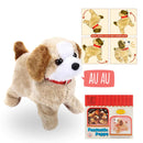 Cachorrinho de Pelúcia Pula Anda Late e da Cambalhota